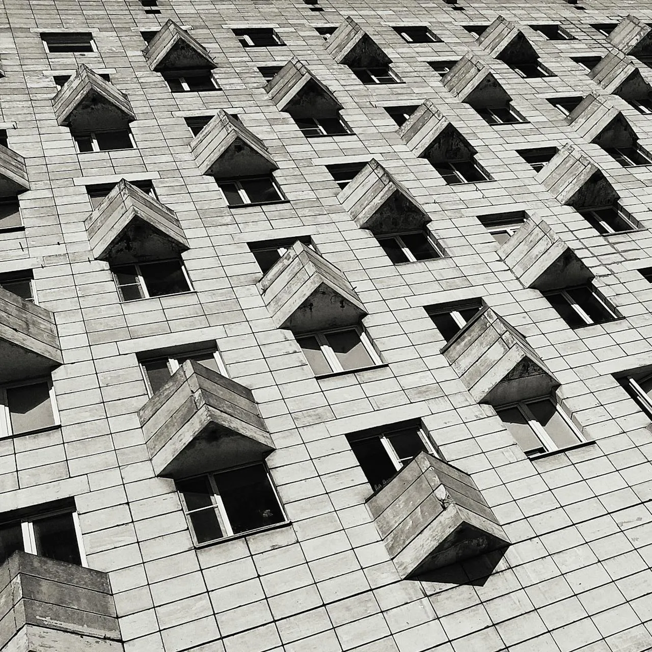 Modern minimal pavilion with vertical wooden slats